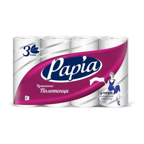 Бумажные полотенца Papia 4 штуки в Комус