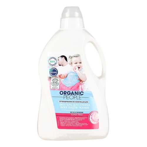 Гель для стирки Organic People для всех видов тканей 1.5 л в Комус