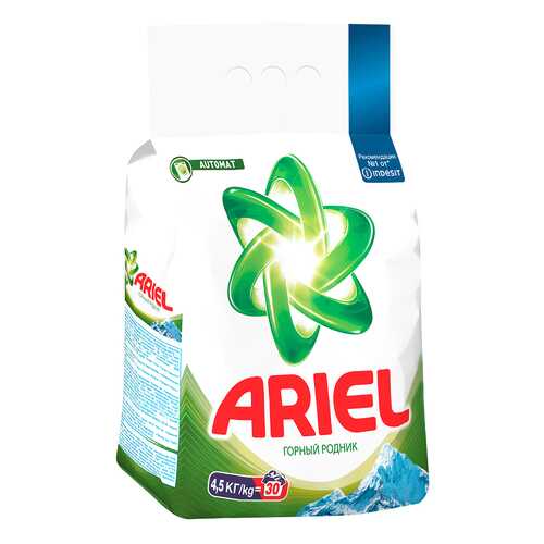 Порошок для стирки Ariel automat горный родник 4.5 кг в Комус