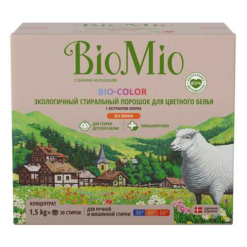 Порошок для стирки BioMio для цветного белья 1.5 кг в Комус
