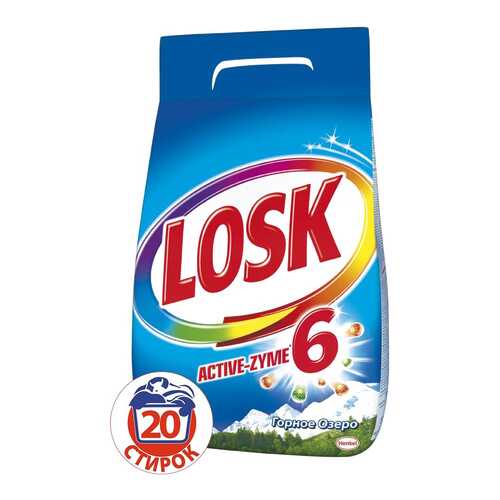 Порошок для стирки Losk автомат горное озеро 3 кг в Комус