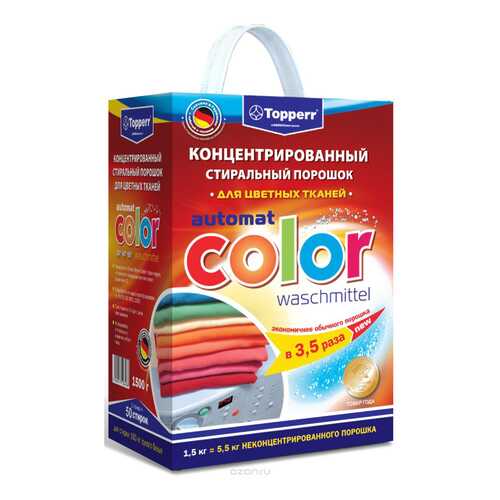 Порошок для стирки Topperr optima plus color 1.5 кг в Комус