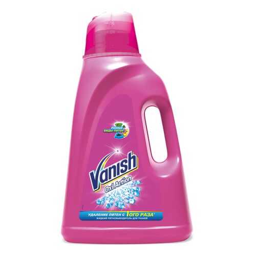 Пятновыводитель Vanish oxi action для тканей жидкий 3 л в Комус