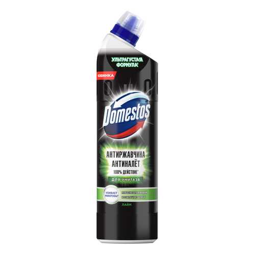 Чистящее средство Domestos лайм для унитаза антиржавчина антиналет 750 мл в Комус
