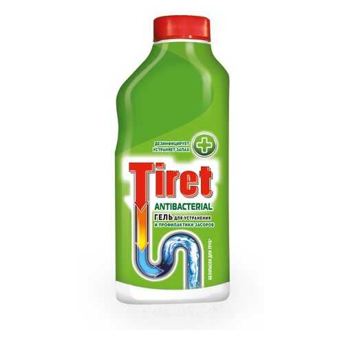 Средство для очистки труб и сливов Tiret antibacterial 500 мл в Комус