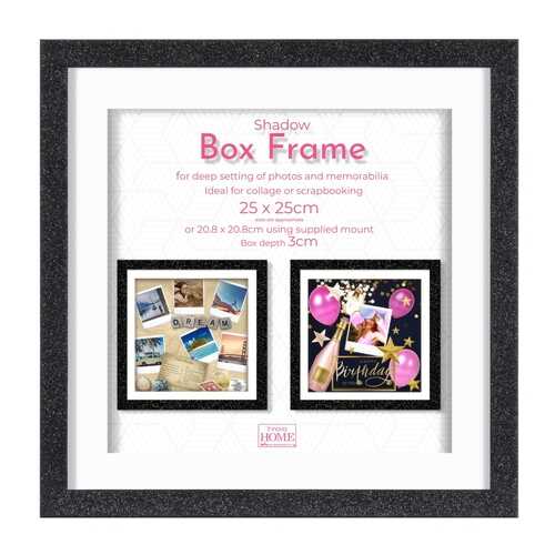 Фоторамка Innova ''Glitter Shadow Box'' 25x25 см (окно 21x21см) в Комус