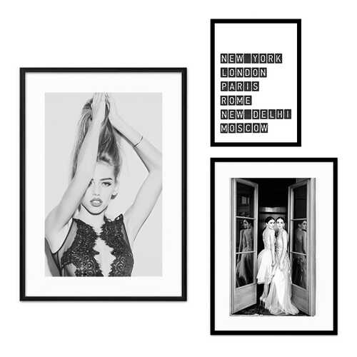 Набор постеров Коллаж Fashion №50 80х80 см в Комус