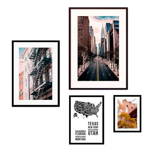 Набор постеров Коллаж Нью-Йорк №54 110х120 см в Комус