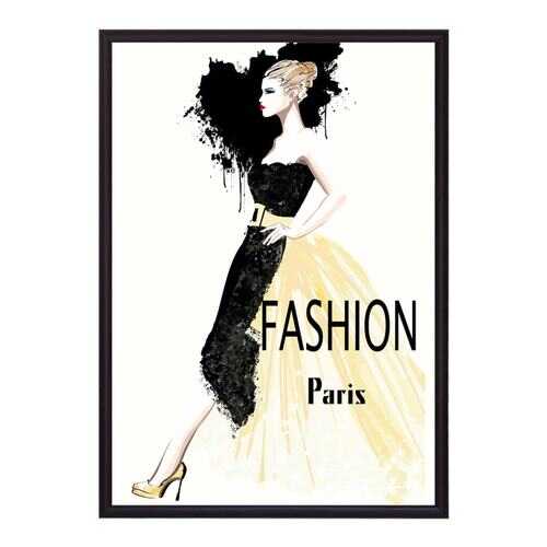 Постер в рамке Fashion Paris 40х60 см в Комус