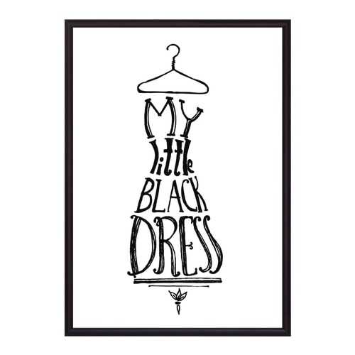 Постер в рамке Little Black Dress 21х30 см в Комус