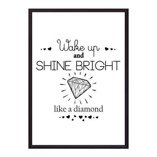 Постер в рамке Shine bright! 40х60 см в Комус