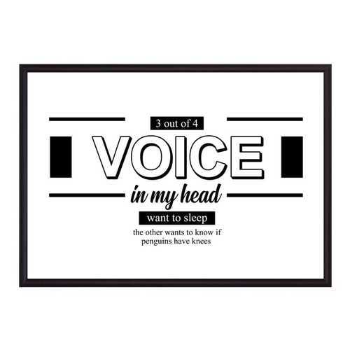 Постер в рамке Voice 30х40 см в Комус