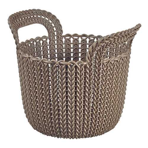 Корзина для белья Curver Knit xs 3 л темно-коричневая в Комус