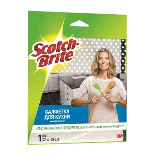 Салфетка для уборки 3M Scotch-Brite Микроволоконная для кухни 1 шт в Комус
