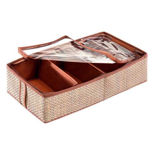 Органайзер для обуви CASY HOME 4 ячейки 28x56x12см, бежевый в Комус