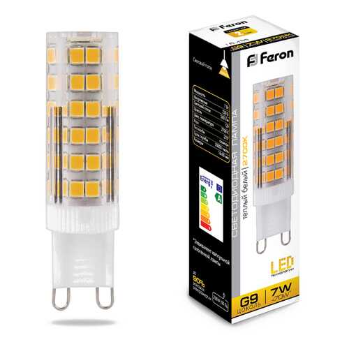 Лампа светодиодная Feron LB-433 G9 7W 2700K 25766 в Комус