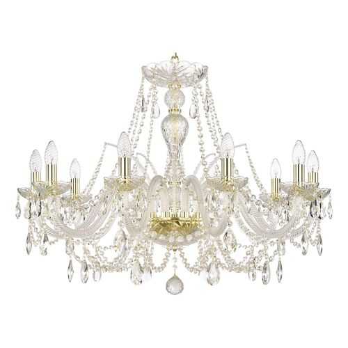 Люстра хрустальная 105/10/300 G Bohemia Ivele Crystal в Комус