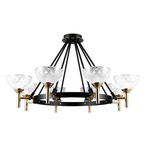 Подвесная люстра Lumien Hall 3301/8H-GD-BK в Комус