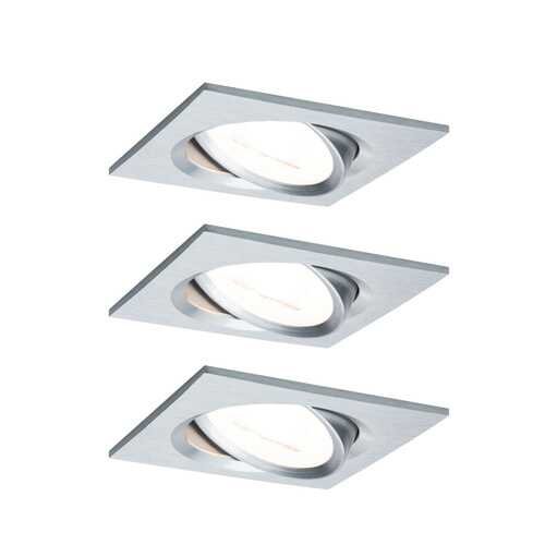 Светильник встраиваемый, комплект Nova Coin LED 3x6,5W Alu ge 93456 в Комус