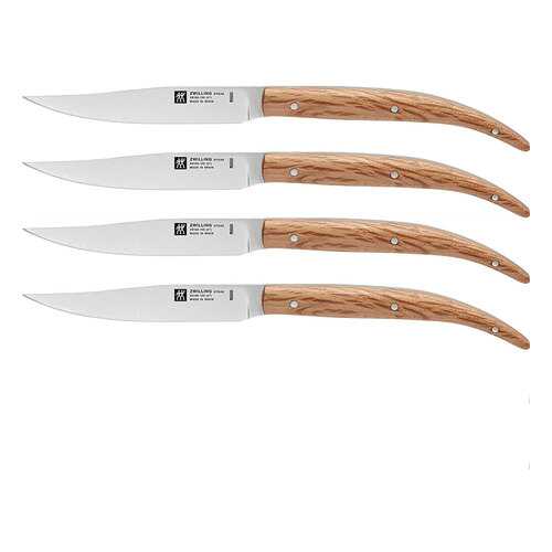 Набор ножей для стейка ZWILLING Steak sets 4шт, дуб в Комус