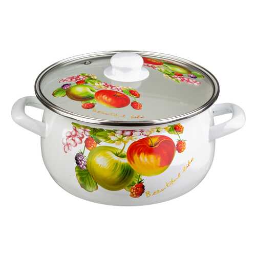 Кастрюля Agness Яблоки 4.5л в Комус