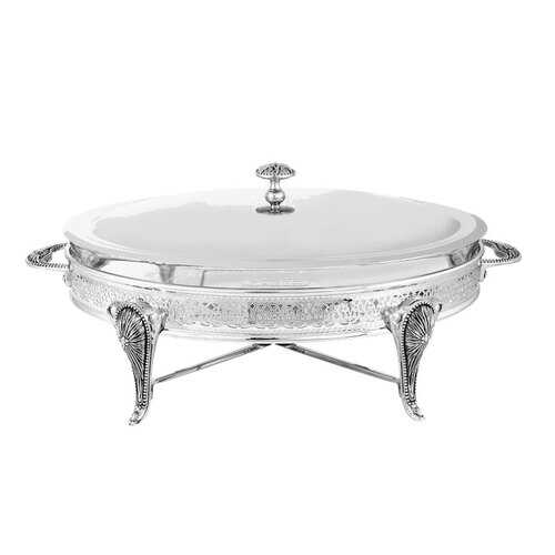 Блюдо с подогревом Regent Silverware Британи 44x25x21см овальное в Комус