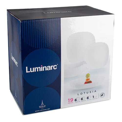 Столовый сервиз Luminarc Lotusia H1792 белый в Комус
