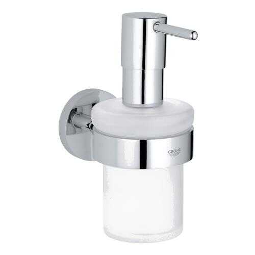 Дозатор жидкого мыла GROHE Essentials с держателем, хром в Комус