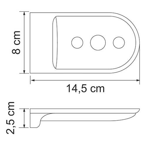 Мыльница решетка, Wasserkraft Kammel K-8369WHITE в Комус